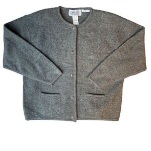 Vintage Jantzen‎ Wool Sweater Women XL Classy Hand Embroidered Quiet Luxury